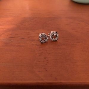 Authentic Pandora Disney Mickey Stud Earrings